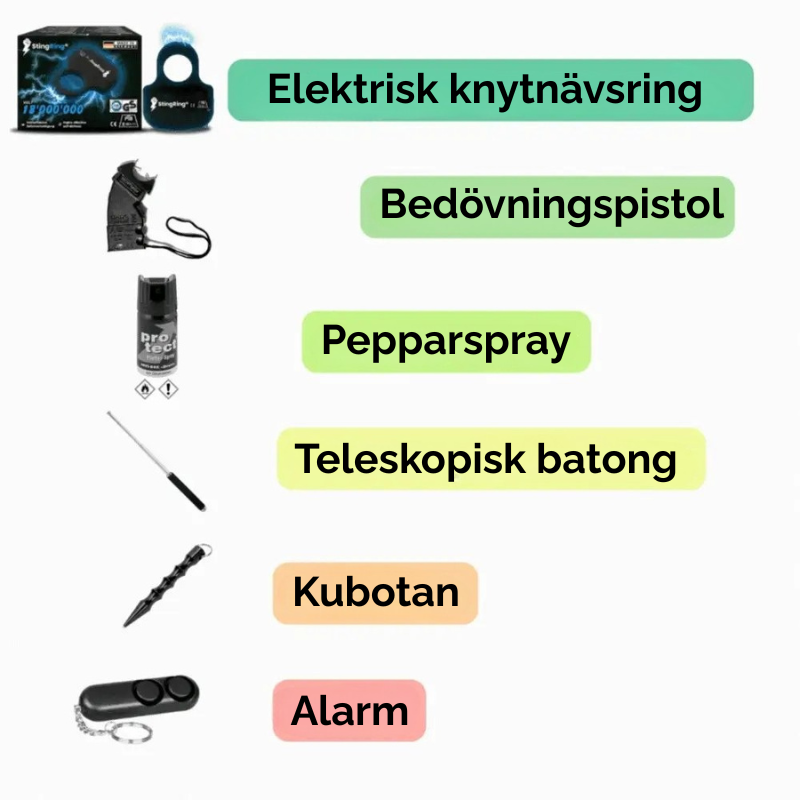 ElSlag® | Ett kraftfullt sätt att skydda dig själv, var som helst!