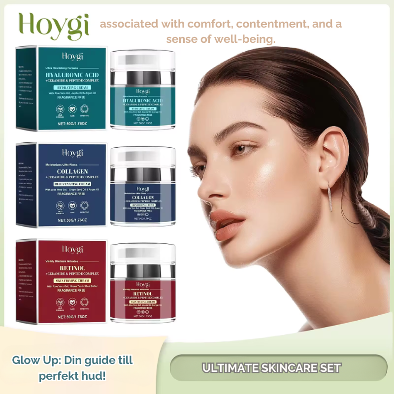 AgeDefy™ Retinol Cream | + FREE HydraGlow™ Hyaluronic Acid & PureLift™ Collagen Cream Combo – Ultimate Skin Care Set