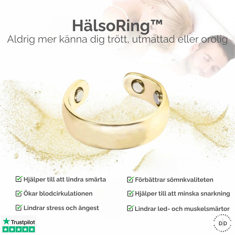 HälsoRing™ | Aldrig mer känna dig trött, utmattad eller orolig