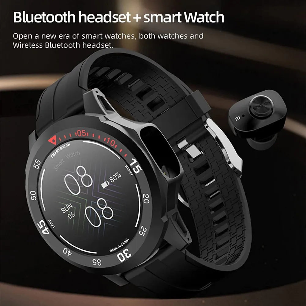 2 in 1 Smart DUO Watch with Earbuds™ | Sport- och Fitnessklocka
