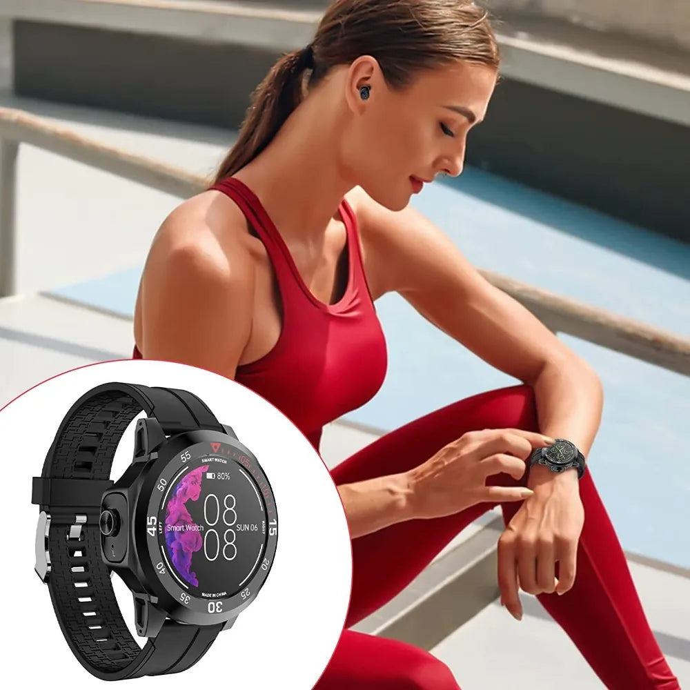 2 in 1 Smart DUO Watch with Earbuds™ | Sport- och Fitnessklocka