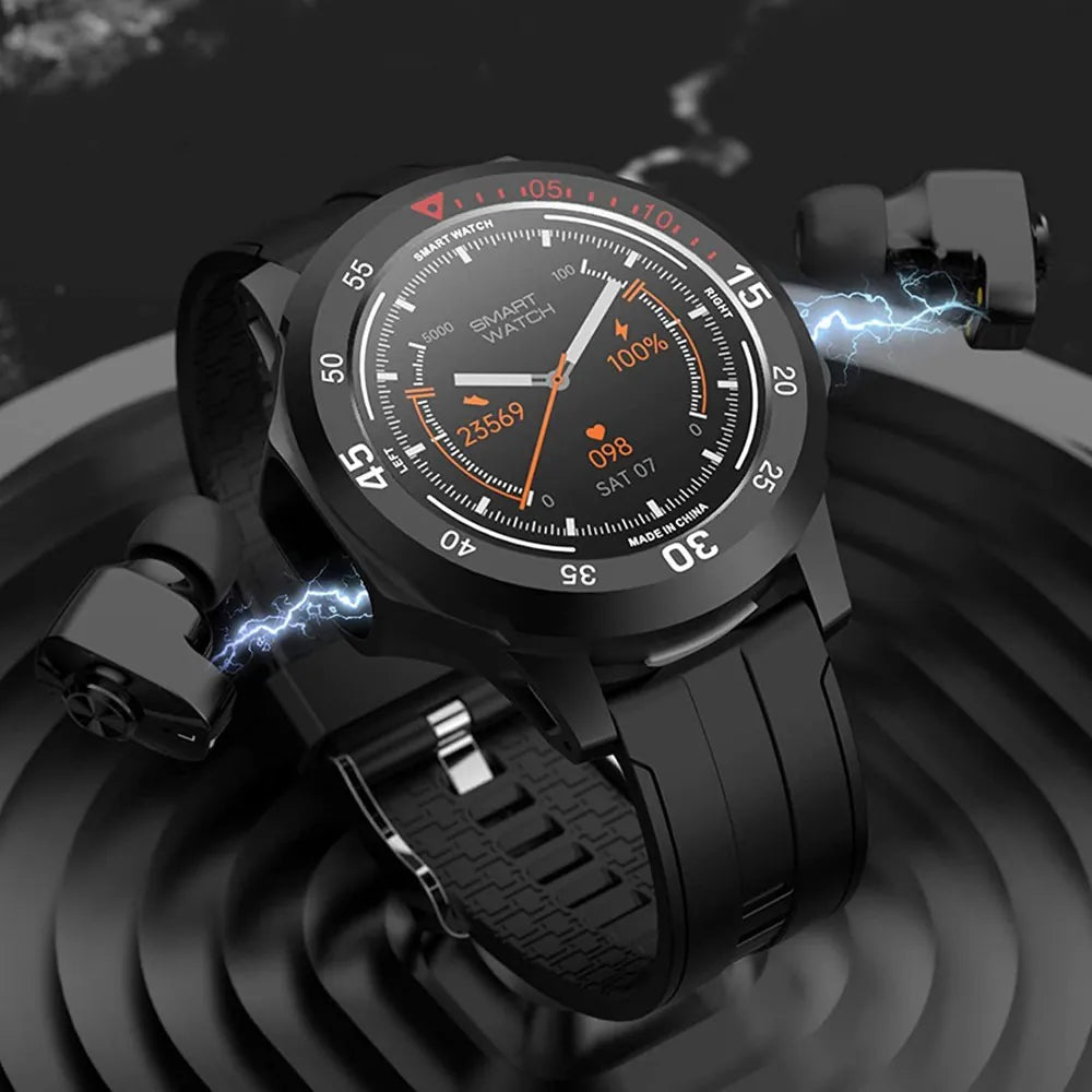 2 in 1 Smart DUO Watch with Earbuds™ | Sport- och Fitnessklocka