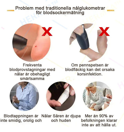 GlucoTrack™ - Upplev Framtidens Hälsa: Den Smärtfri, Precision Blodsockermätaren