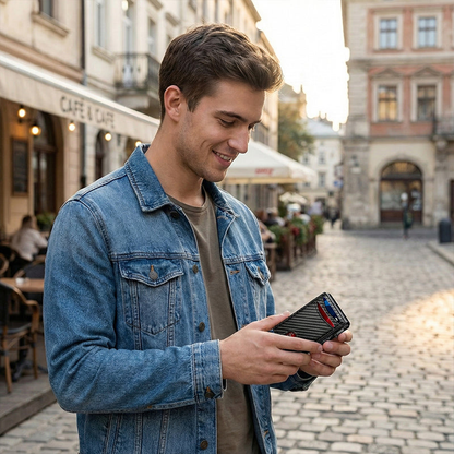 ShieldWallet™ | En smal plånbok som skyddar Och den håller dina uppgifter säkra.