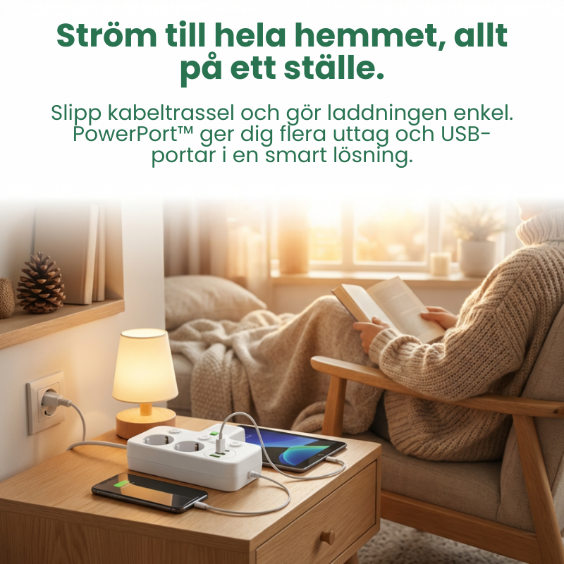PowerPort™ | Förvandla ett uttag till en ren och kraftfull laddningsstation