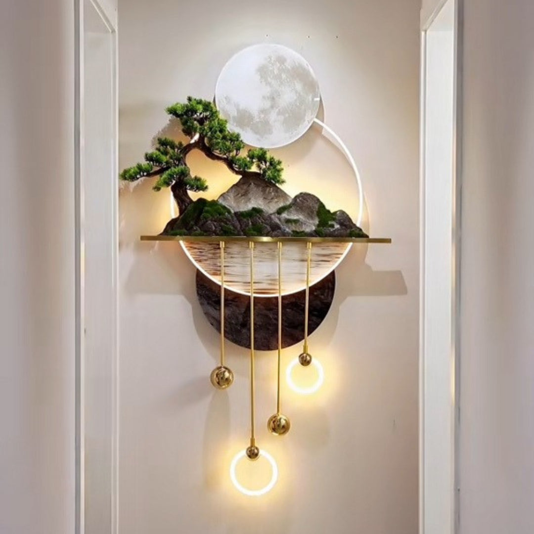 Väggzen™ | En blomstrande blandning av konst, natur och belysning