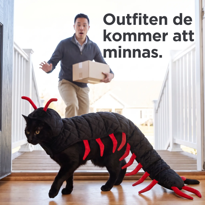 SpookyPaws™ | Katt-tusenfotingdräkt – Rolig halloweendräkt för katter