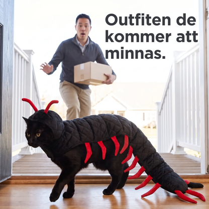 SpookyPaws™ | Katt-tusenfotingdräkt – Rolig halloweendräkt för katter