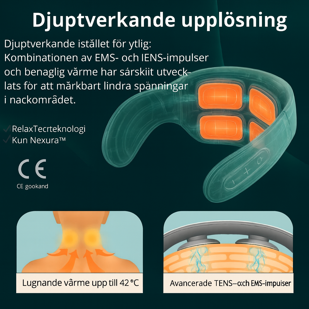 NeuroFlex™ | Stoppa nacksmärtan vid källan – känn dig lättare på några minuter