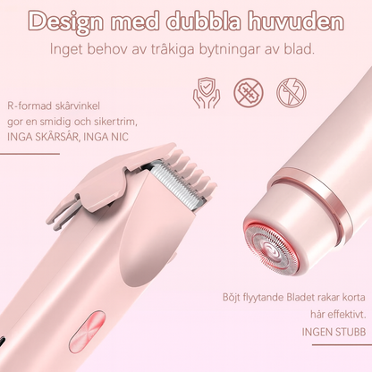 DuoShave™ | Säg hejdå till skärsår, bulor och irritation – en felfri rakning utan rodnad