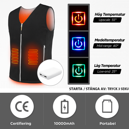 HeatVest™ | Slipp vinterkylan – håll dig varm var du än går