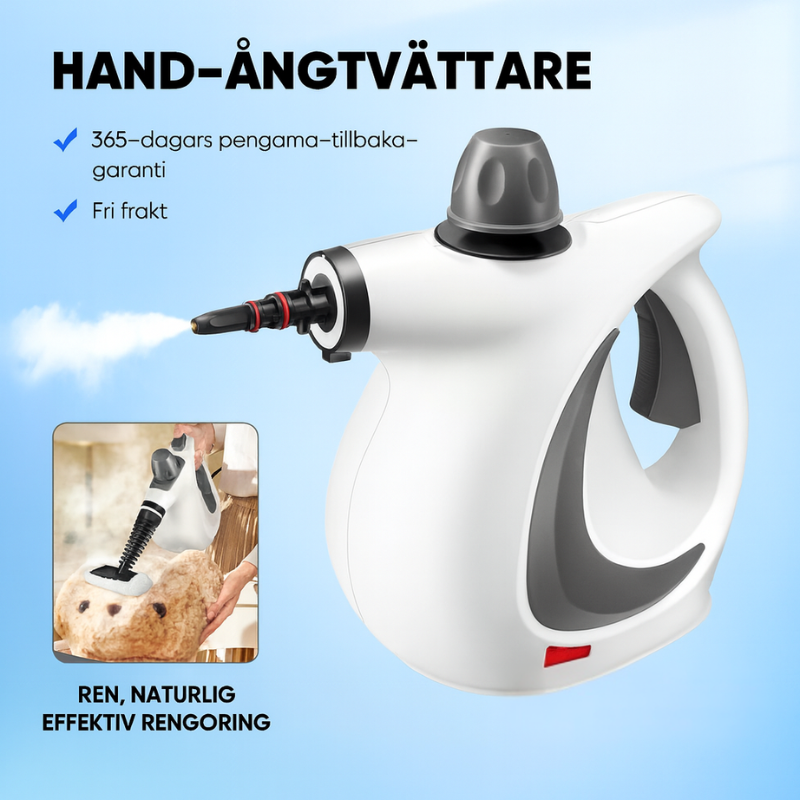 PowerSteam™ | Djuprengör utan ansträngning – ingen skrubbning, inga kemikalier