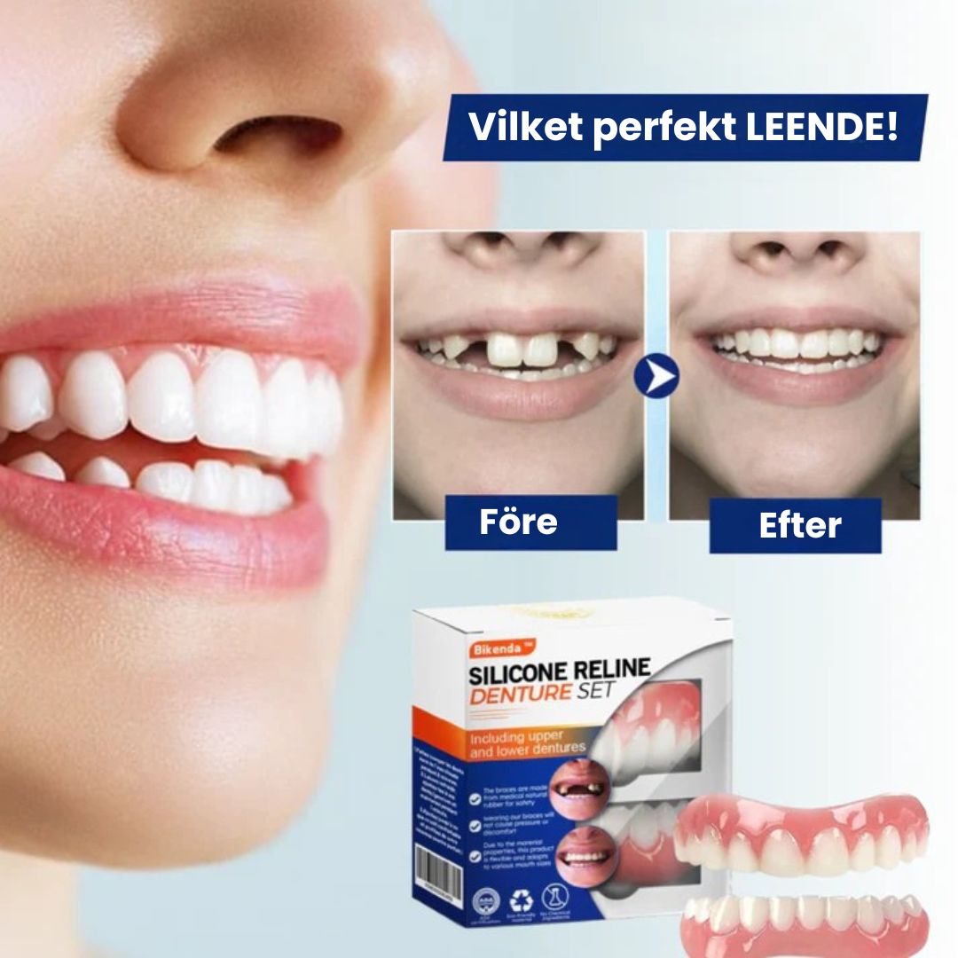 PerfectSmile™ - Silikonbaserat Protesfoder för Perfekt Passform & Komfort