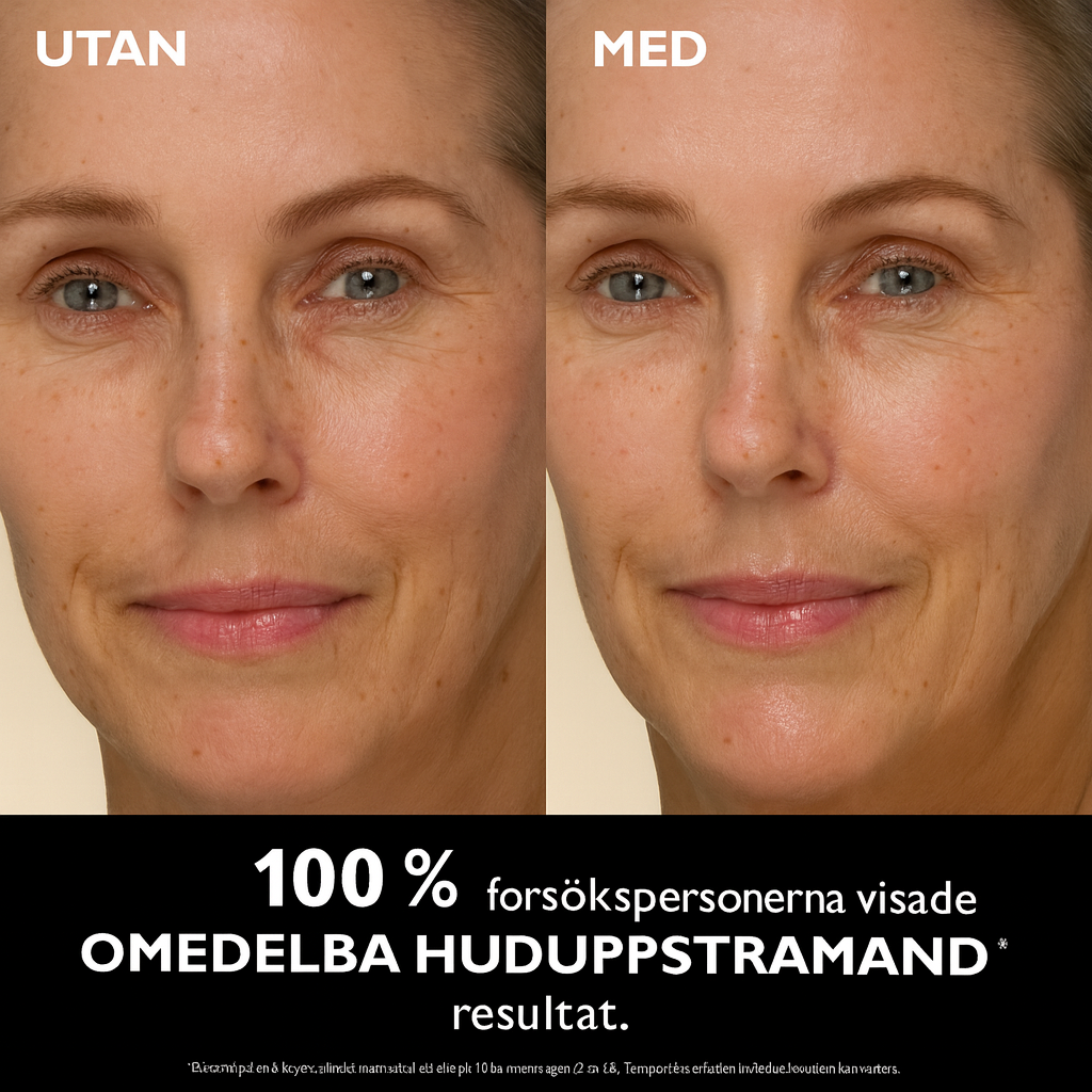 Liftora™ | Stramar omedelbart upp huden – raderar rynkor, svullnad och fina linjer