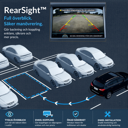 RearSight™ backkamera | Sluta gissa, börja se – varje gång du backar
