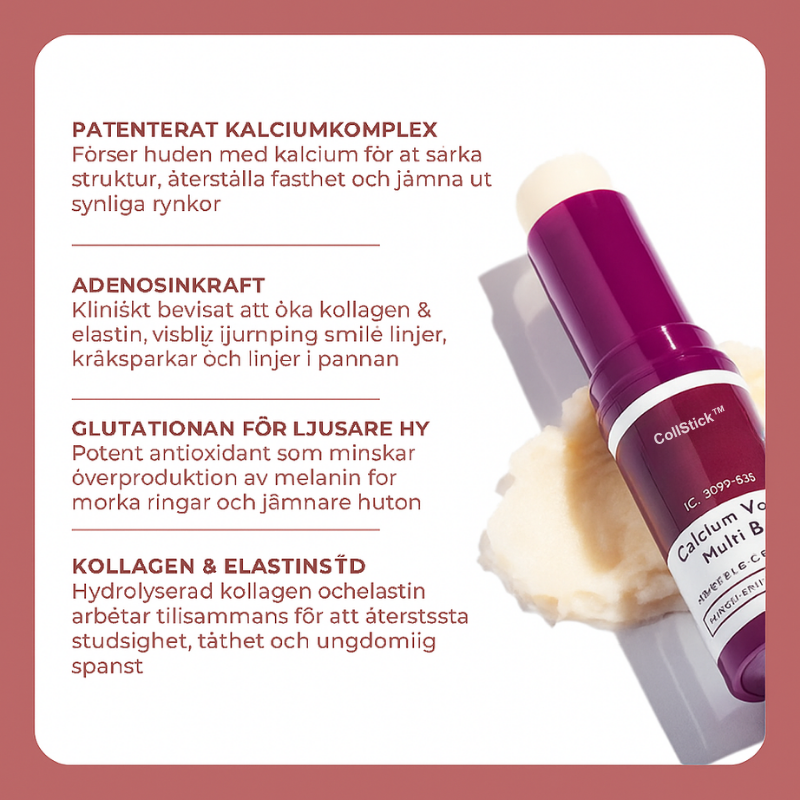 CollStick™ | Minska rynkor, ljusa upp huden och känn dig levande igen