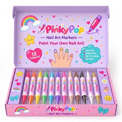 TwinkleTips™ PinkyPop | Nagelkonstpennor hon kan använda själv
