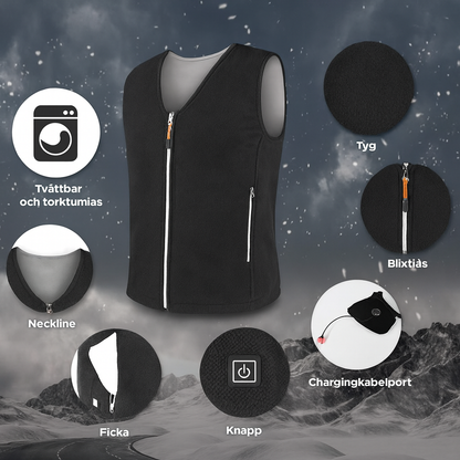 HeatVest™ | Slipp vinterkylan – håll dig varm var du än går