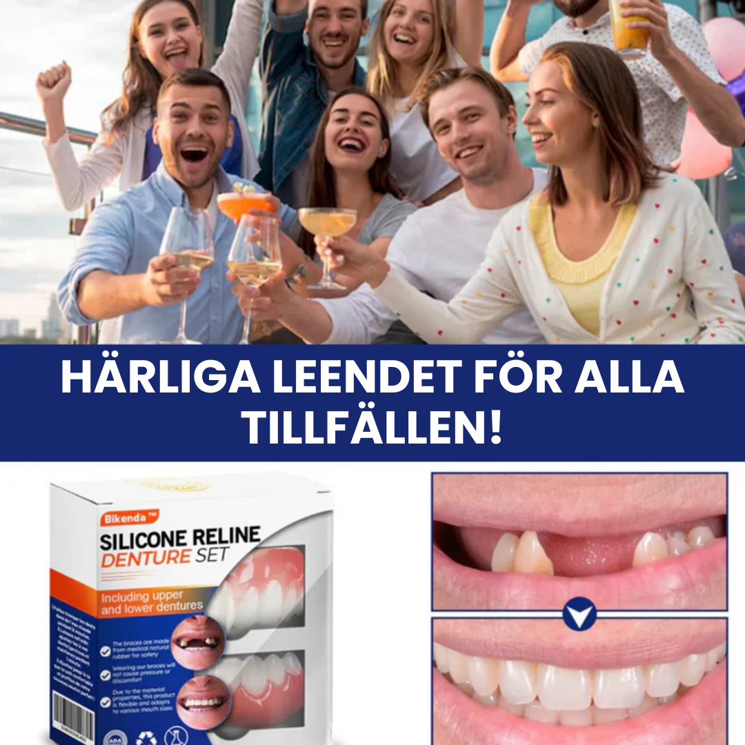 PerfectSmile™ - Silikonbaserat Protesfoder för Perfekt Passform & Komfort