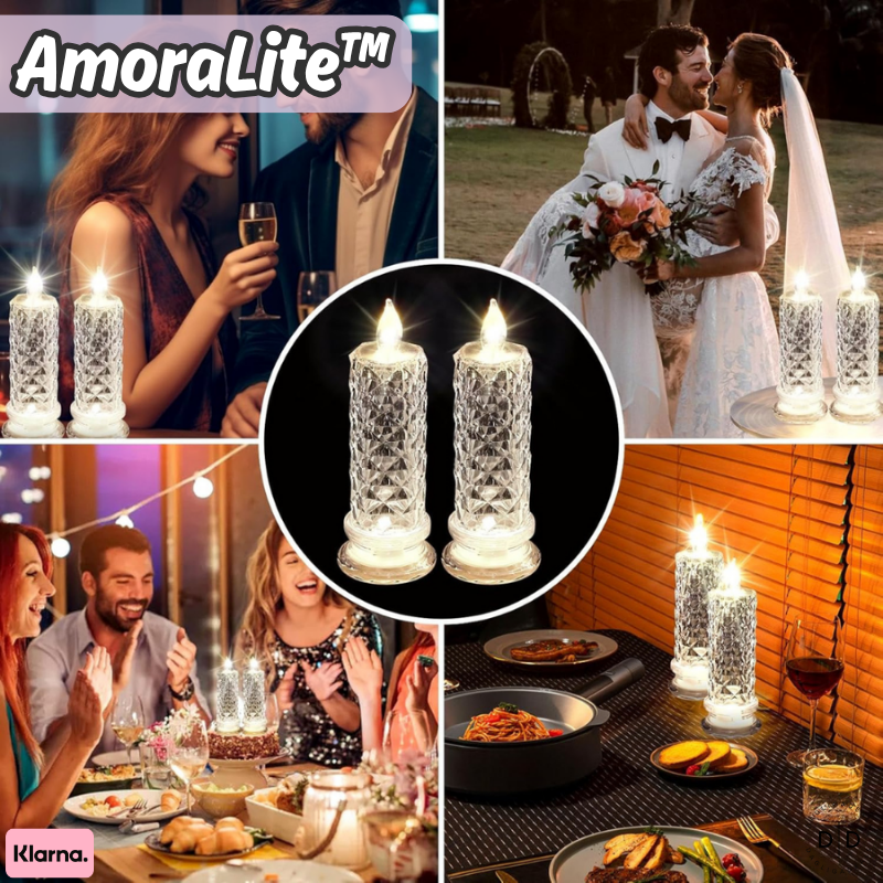 AmoraLite™ | Glöm stearinljusens kaos – njut av ett lugnt och elegant ljus i stället