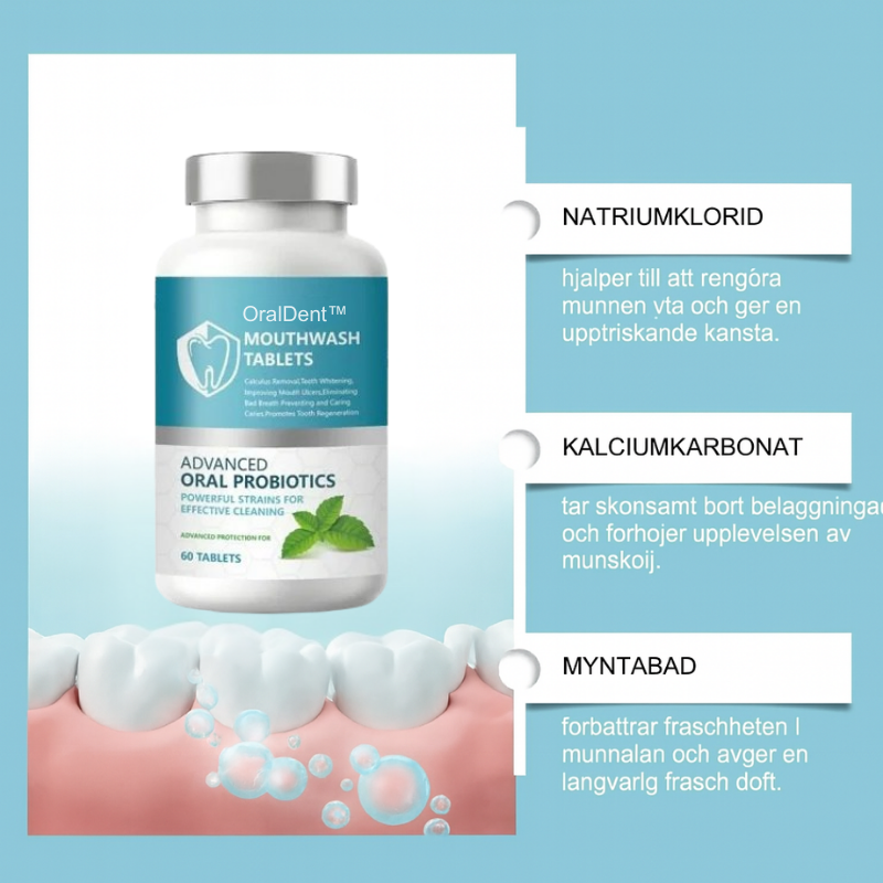 OralDent™ | Varsam men kraftfull vård för tandkött, tänder och andedräkt