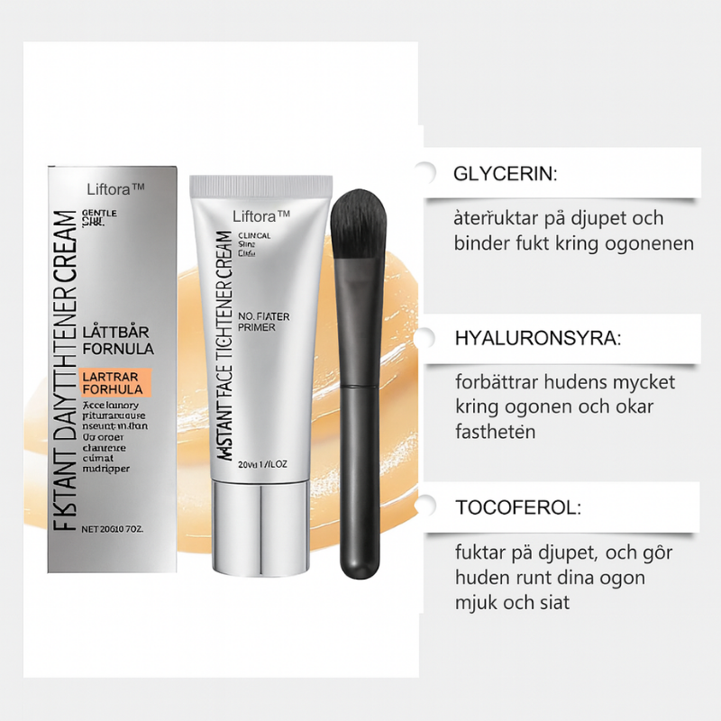 Liftora™ | Stramar omedelbart upp huden – raderar rynkor, svullnad och fina linjer