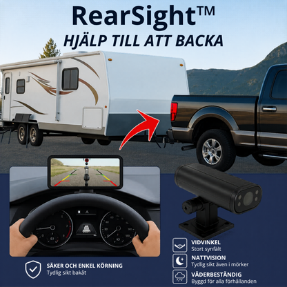 RearSight™ backkamera | Sluta gissa, börja se – varje gång du backar