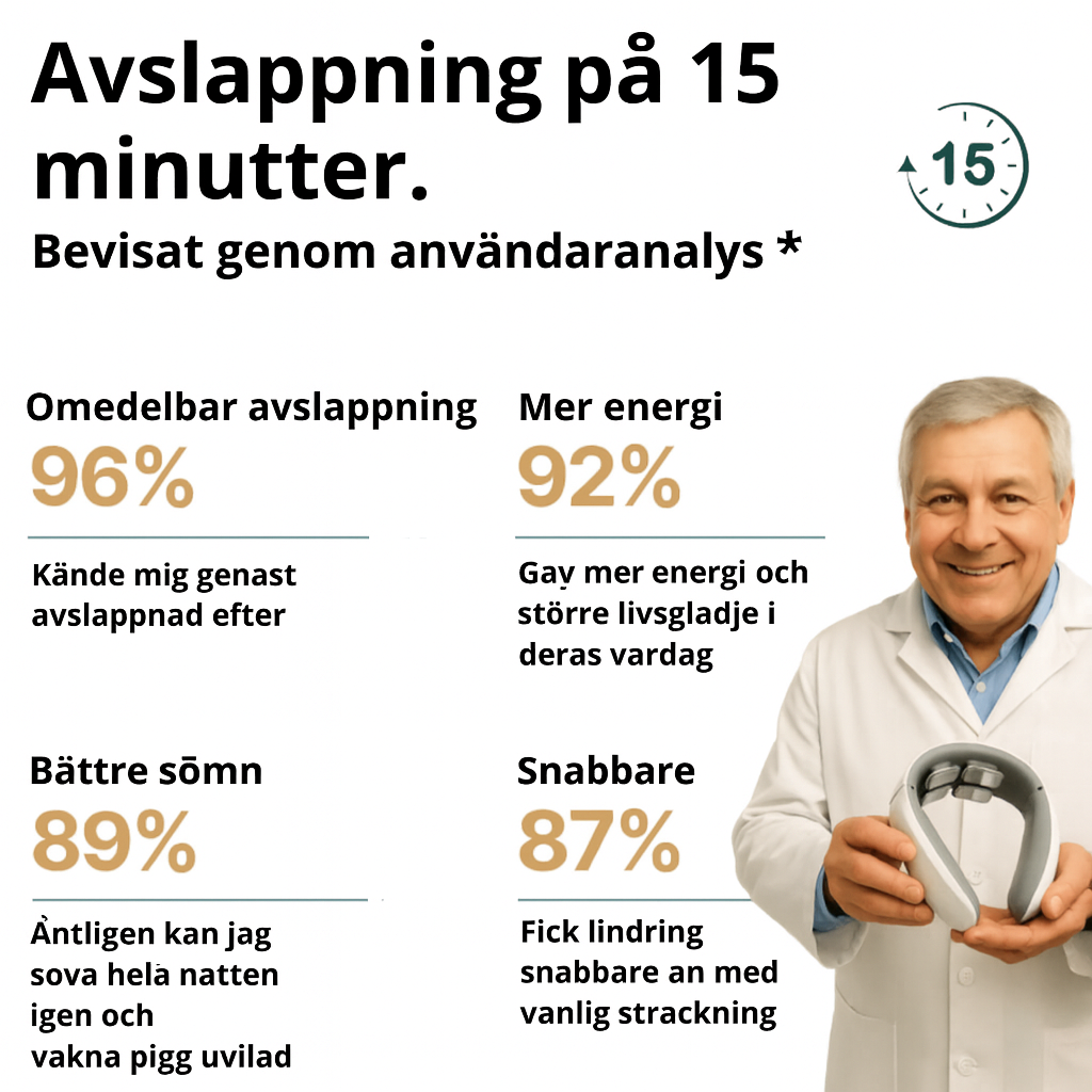NeuroFlex™ | Stoppa nacksmärtan vid källan – känn dig lättare på några minuter