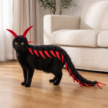 SpookyPaws™ | Katt-tusenfotingdräkt – Rolig halloweendräkt för katter