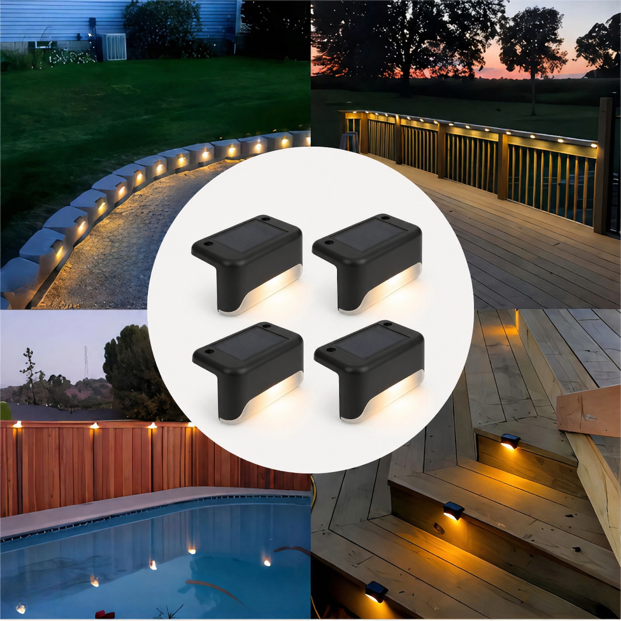 SolarGlow™ | Automatisk Belysning för Trappa & Uteplats
