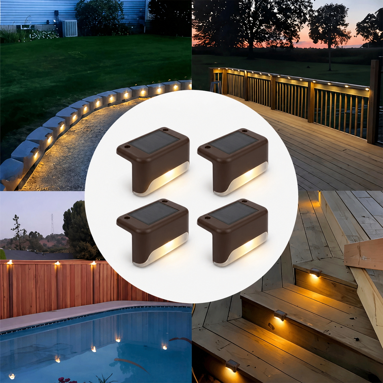 SolarGlow™ | Automatisk Belysning för Trappa & Uteplats