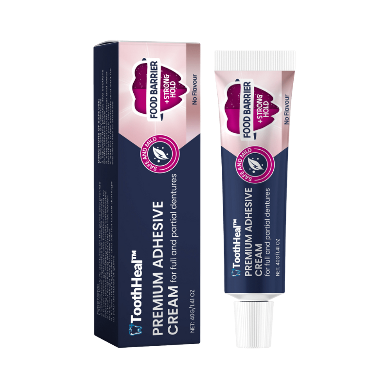 ToothHeal™ | Säker, naturlig protespassform som håller i flera dagar