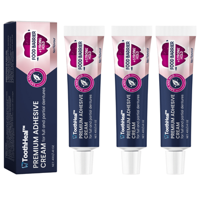 ToothHeal™ | Säker, naturlig protespassform som håller i flera dagar