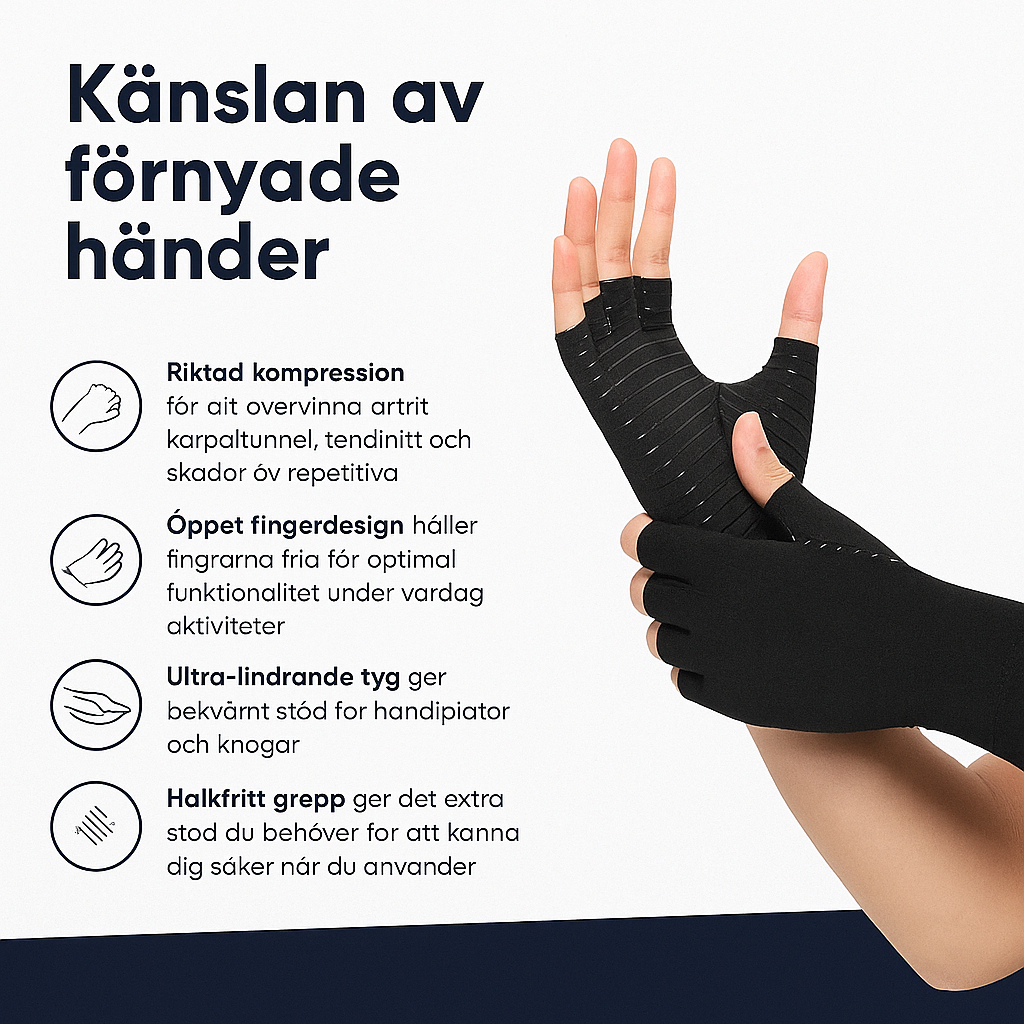 HandEase™ | Säg hejdå till stela, värkande händer med naturligt stöd
