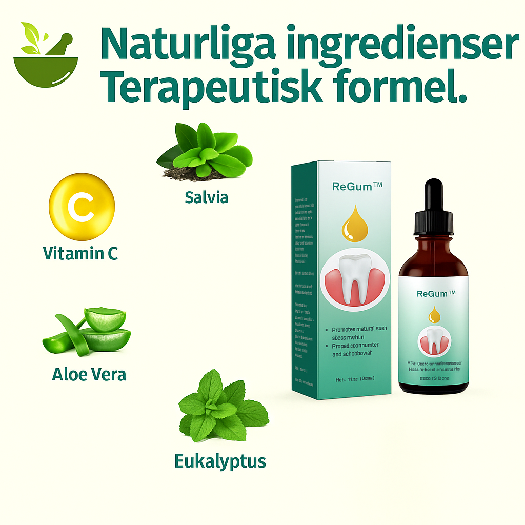 ReGum™ | Stoppa blödande, smärtsamt och svullet tandkött – återställ ditt friska leende