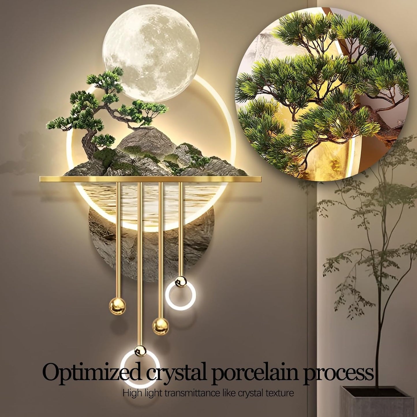 Väggzen™ | En blomstrande blandning av konst, natur och belysning