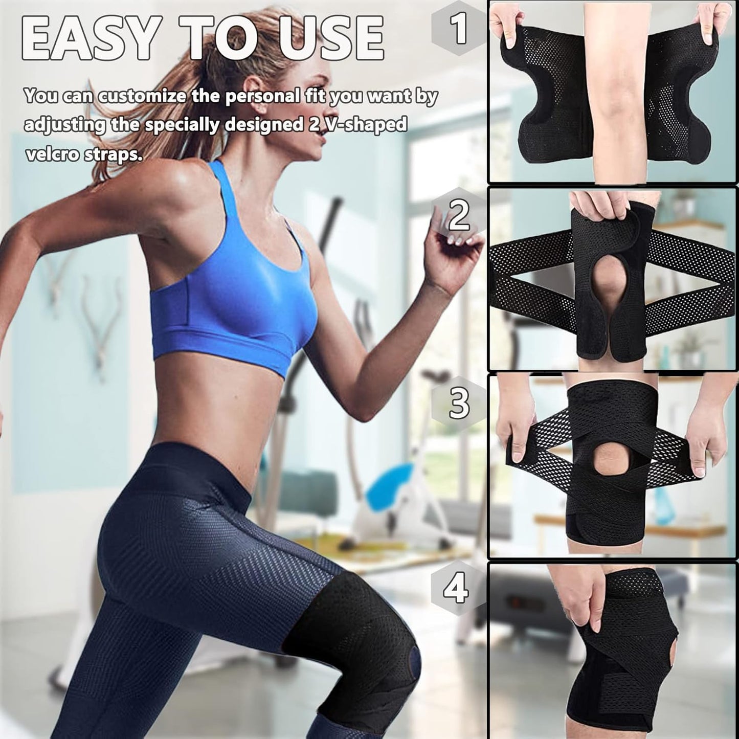 KneeGuard™ | Andningsbart stöd – inga fler svettiga, tunga knän