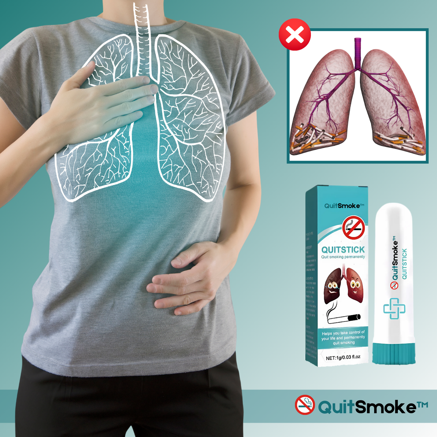 QuitSmoke™ | Säg adjö till ständiga cigarettbegär — snabb, säker, effektiv