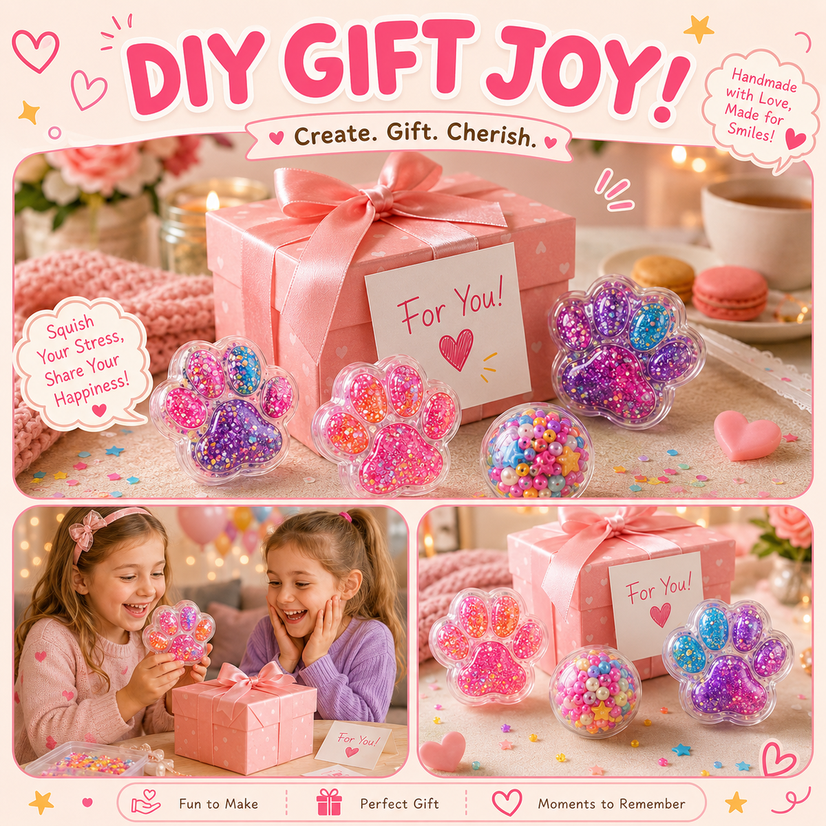 SquishyBall™️ Kit - Det ultimata DIY-kitet med squishies för barn – mindre skärmtid, mer kreativitet!