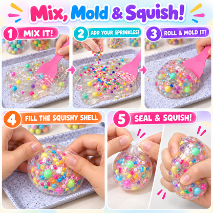 SquishyBall™️ Kit - Det ultimata DIY-kitet med squishies för barn – mindre skärmtid, mer kreativitet!