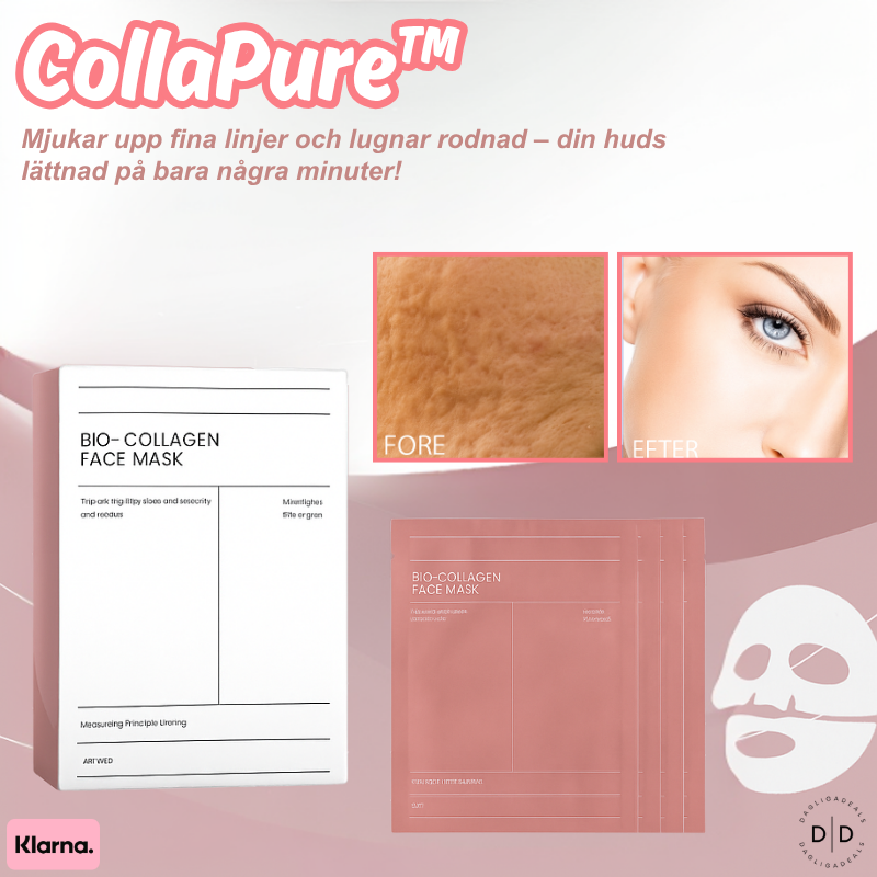 CollaPure™ | Mjukar upp fina linjer och lugnar rodnad – din huds lättnad på bara några minuter!