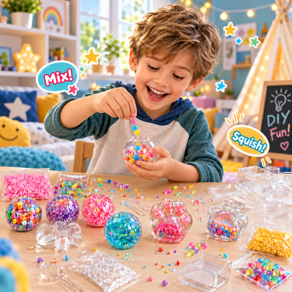 SquishyBall™️ Kit - Det ultimata DIY-kitet med squishies för barn – mindre skärmtid, mer kreativitet!