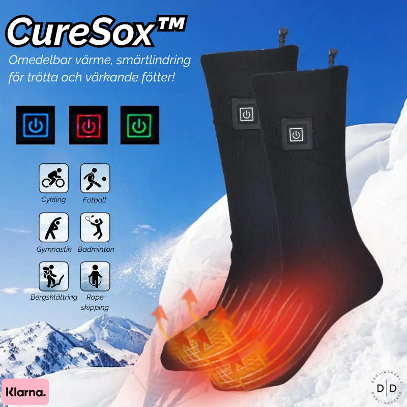 CureSox™ | Omedelbar värme, smärtlindring för trötta och värkande fötter!