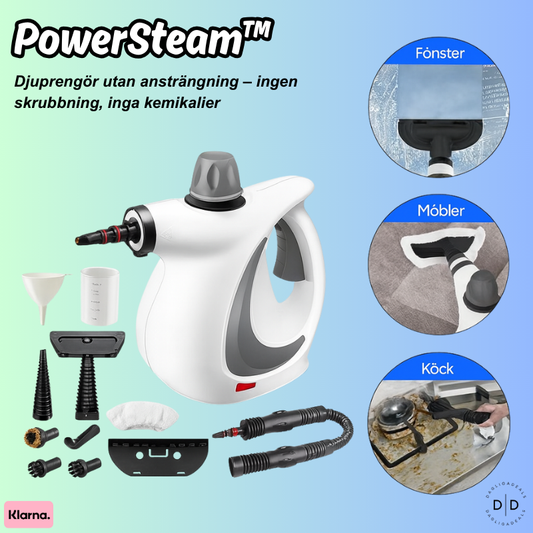 PowerSteam™ | Djuprengör utan ansträngning – ingen skrubbning, inga kemikalier