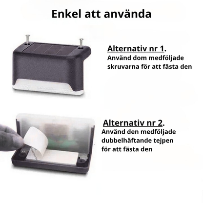 SolarGlow™ | Automatisk Belysning för Trappa & Uteplats