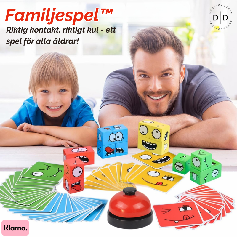 Familjespel™ | Riktig kontakt, riktigt kul - ett spel för alla åldrar!