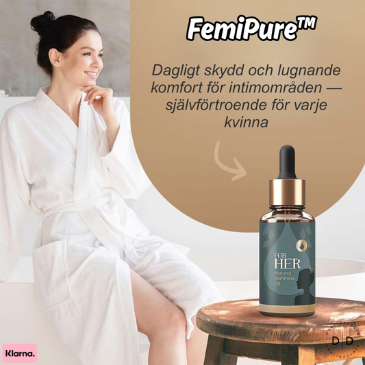 FemiPure™ | Dagligt skydd och lugnande komfort för intimområden — självförtroende för varje kvinna