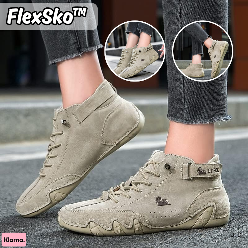 FlexSko™ | Förbättra hållningen, minska smärtan, gå fritt!