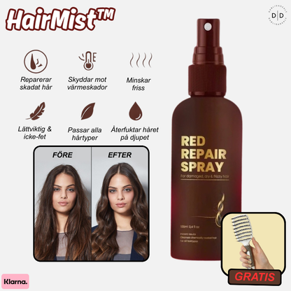HairMist™ | Skyddar mot värme, reparerar skador, återställer hårets glans