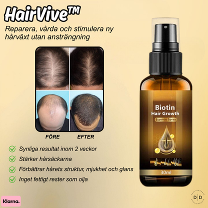 HairVive™ | Reparera, vårda och stimulera ny hårväxt utan ansträngning